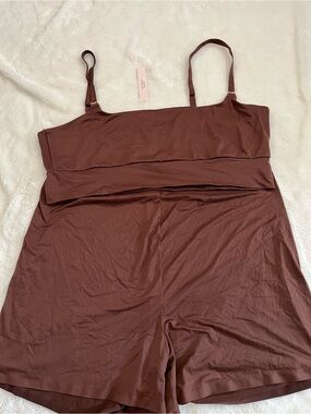 Victoria's Secret Chocolate Brown Spaghetti Strap Sleep Set